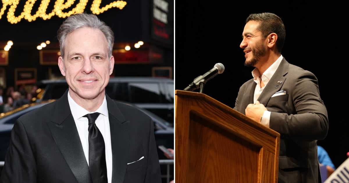 Michigan Senate candidate Abdul El-Sayed avoided Jake Tapper's questions about his alleged remarks on Dearborn's reaction to Iran's supreme leader's killing (@AbdulElSayed/X, Jamie McCarthy/Getty Images)