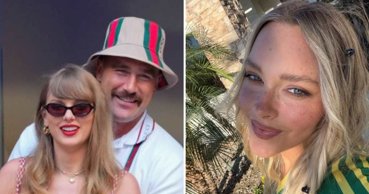 Camille Kostek said Taylor Swift looked like a 'real-life princess' while marrying Travis Kelce at their private New York City wedding (Getty images, @camillekostek/Instagram)