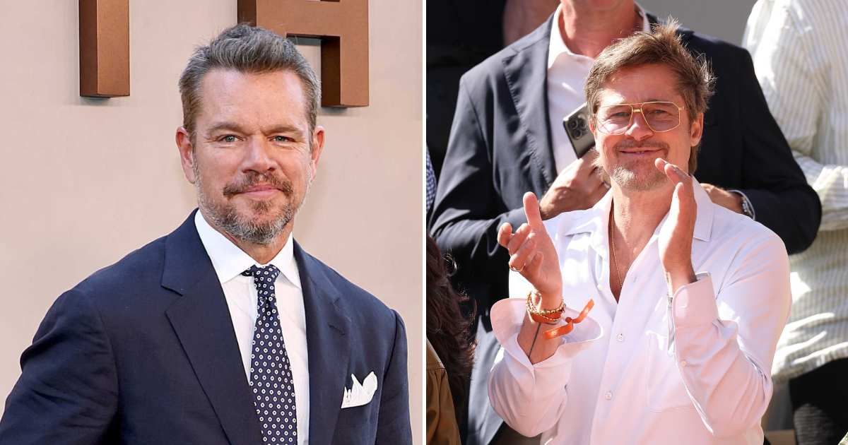 Matt Damon attended the FIFA World Cup 2026 final, where Fox Sports announcer John Strong mistakenly identified him as Brad Pitt in a viral moment (Jamie McCarthy/Getty Images and Stephane Cardinale - Corbis/Corbis via Getty Images)