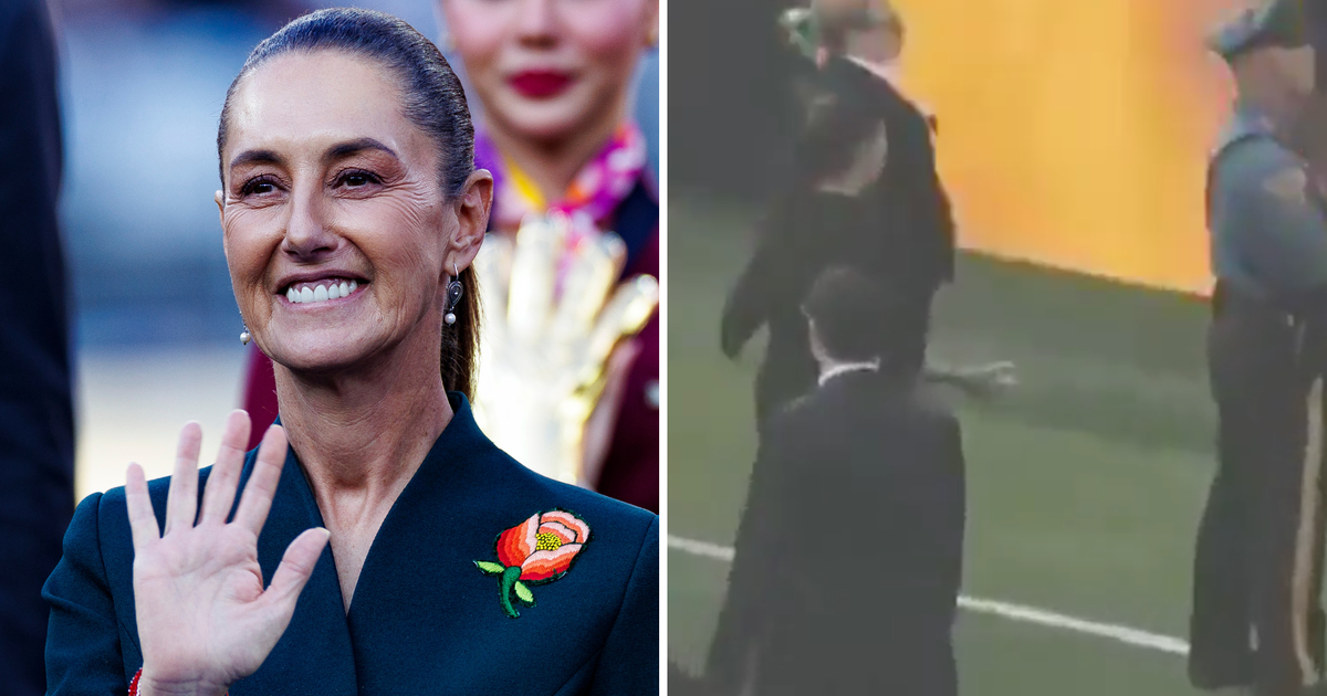 A video from the FIFA World Cup final has sparked widespread online speculation after appearing to show Mexican President Claudia Sheinbaum in a brief exchange with US security personnel at MetLife Stadium (Getty Images, @RT_com)