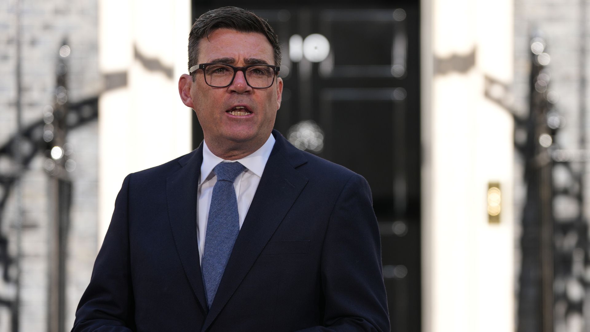 Andy Burnham arrives for a labour party leadership special conference in London, Friday, July 17, 2026.(AP Photo/Alberto Pezzali)