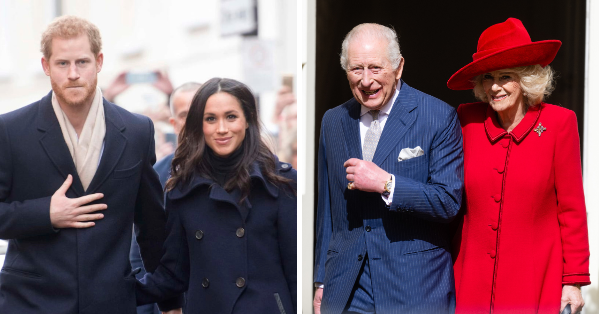 King Charles reportedly ensured Queen Camilla was present during his July 10 reunion with Prince Harry, Meghan Markle, and their children at Highgrove House, marking the first time he had seen the Sussex family together in four years (Getty Images)