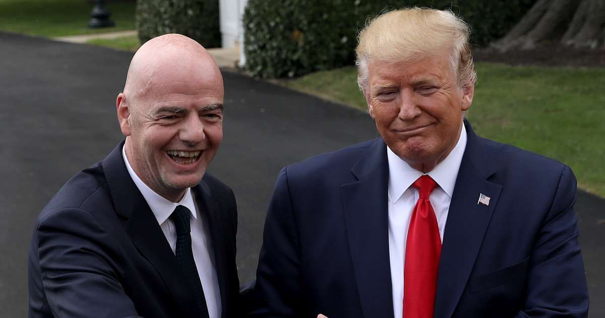 Gianni Infantino's interest in leading the UN is unclear, while the White House has not formally backed his candidacy and global support remains uncertain (Getty Images)