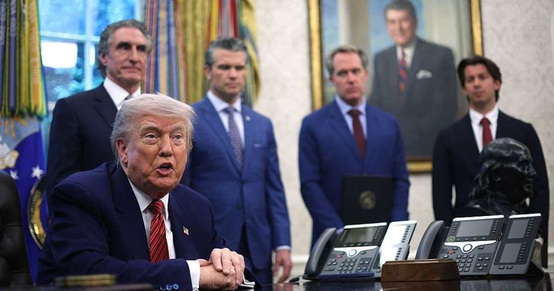 'Bomb and destroy': Trump warns US will strike Iran if ships are attacked in Strait of Hormuz