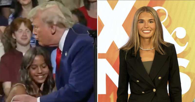 Heartwarming video shows little girl asking Trump to give bracelet to Kai Trump at Georgia event