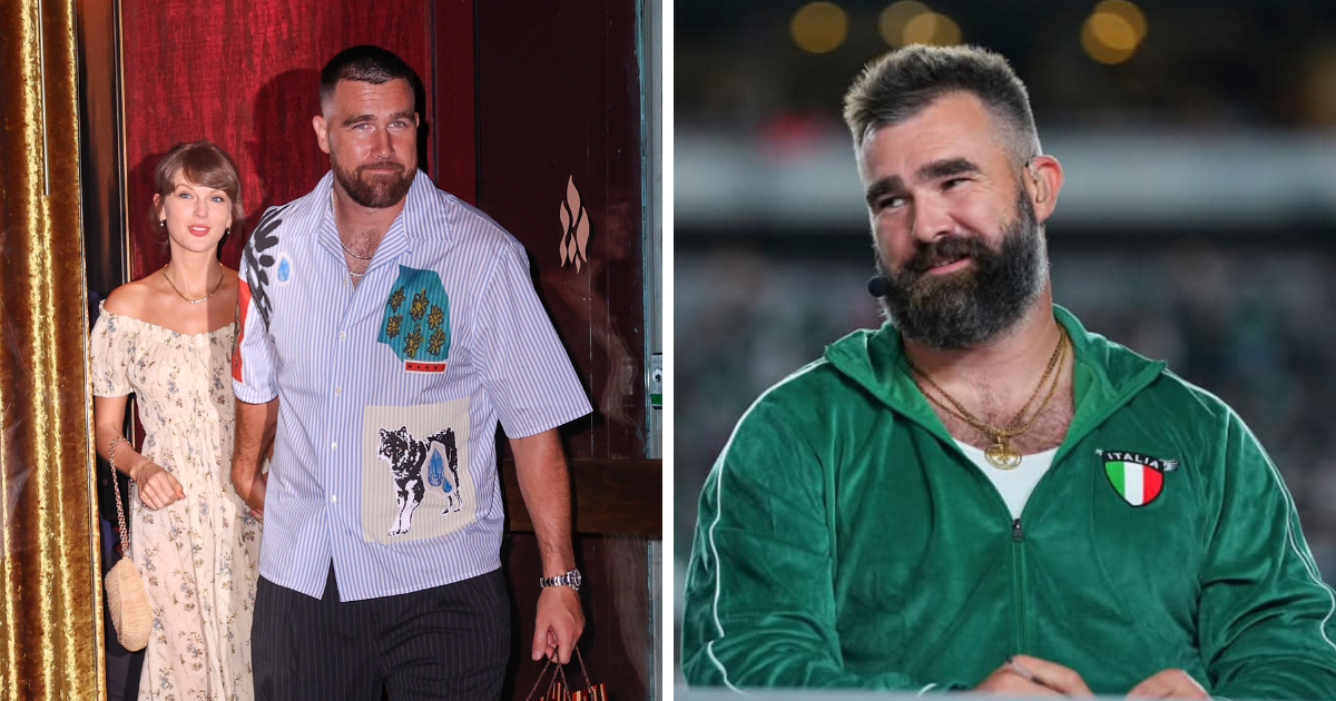 Jason Kelce said Travis Kelce and Taylor Swift's relationship brought a new level of public attention to the Kelce family (Getty Images)