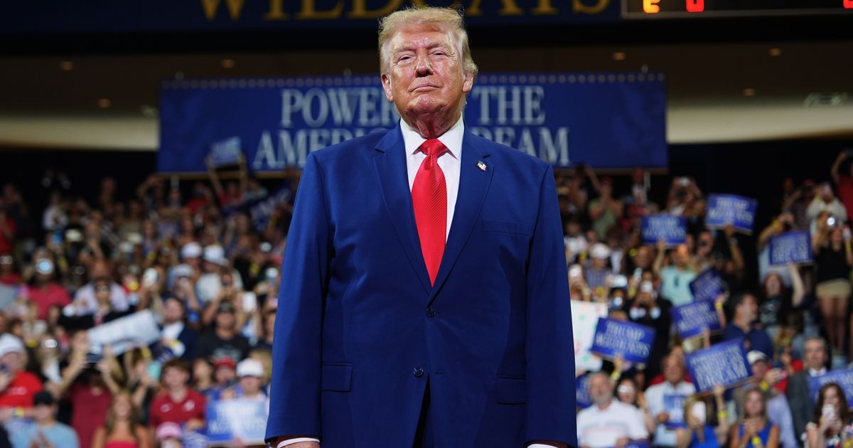 President Donald Trump told supporters that he believes Democrats 'made up' the word 'affordability,' claiming he had never heard it used until they began emphasizing it in political messaging (AP Photo/Julia Demaree Nikhinson)
