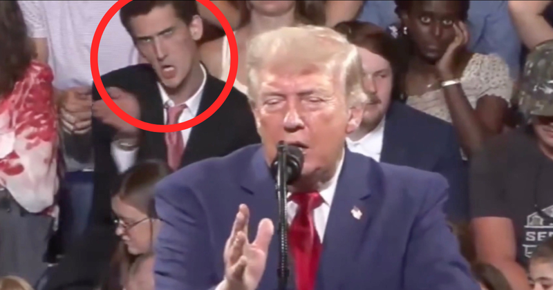 Video shows man mimic Trump's words and hand gestures in sync during Georgia rally