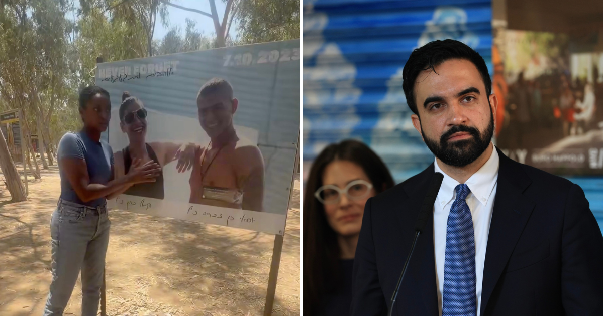 Zohran Mamdani's comments calling Israeli Prime Minister Benjamin Netanyahu a 'war criminal' have drawn criticism from Mazal Tazazo, a survivor of the Hamas-led October 7 attack on the Nova music festival in Israel (Screengrab/@Jasonrantz/X, Getty Images)