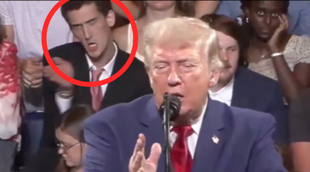 Fact Check: Did Trump say the man mocking him at his Georgia rally was 'most likely Antifa'?