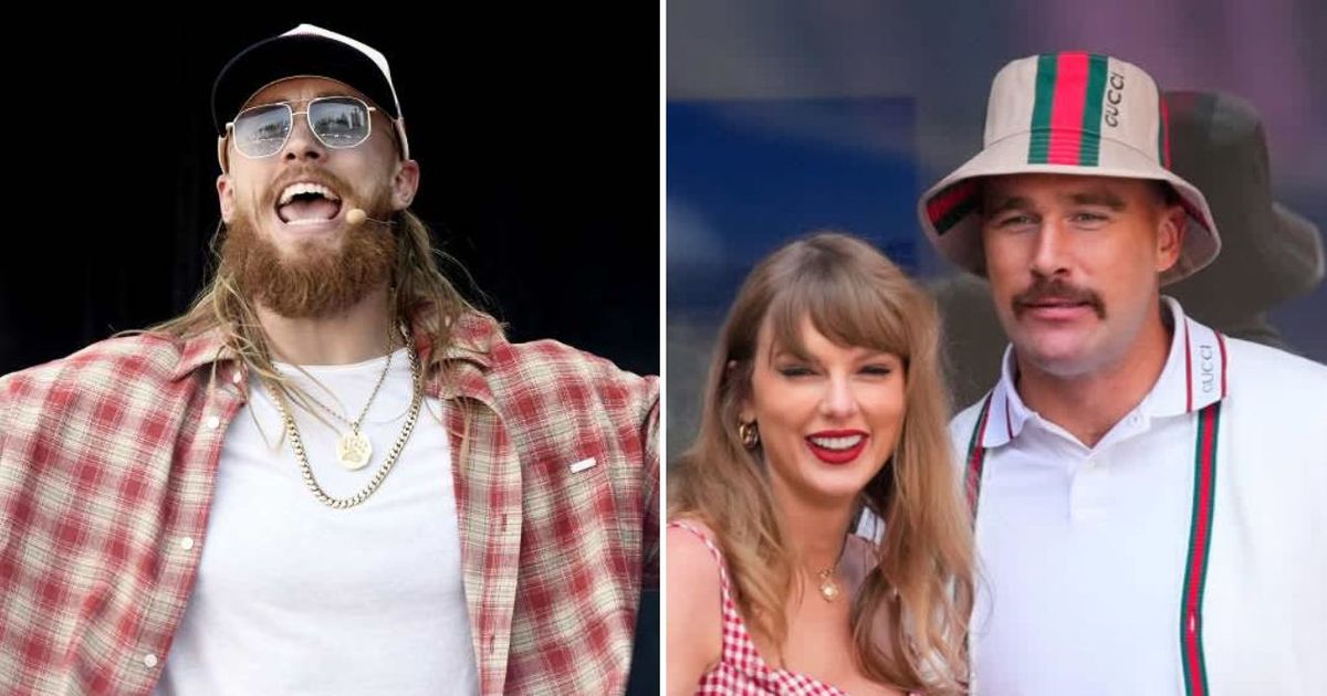 George Kittle reflected on the memorable moments from Taylor Swift and Travis Kelce's wedding celebration (Tim Mosenfelder/Getty Images, Gotham/GC Images)