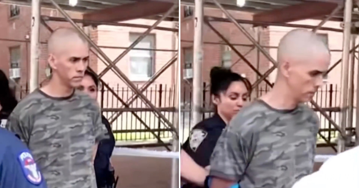 Raul Morales allegedly stabbed two men minutes apart in a broad daylight attack in Manhattan’s Upper West Side neighborhood on Thursday, July 23 (@RapidReport2025/X)