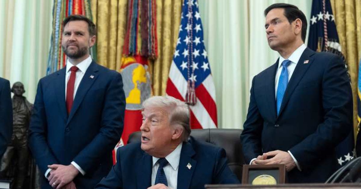 Vice President JD Vance and Secretary of State Marco Rubio are seen as leading 2028 Republican contenders as Republicans vie to inherit Trump's coalition (AP Photo/Mark Schiefelbein)