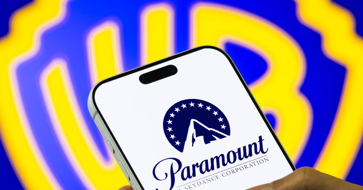 The merger would create a media giant by combining Paramount and Warner Bros film studios and uniting Paramount+ and HBO Max (Cheng Xin/Getty Images)