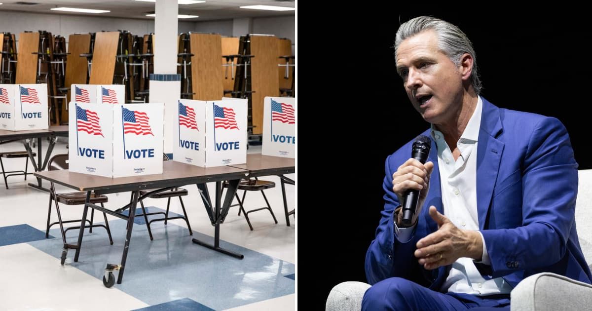 A viral social media post claims California law now lets a person’s next of kin cast their vote if they die within six months (Getty Images)