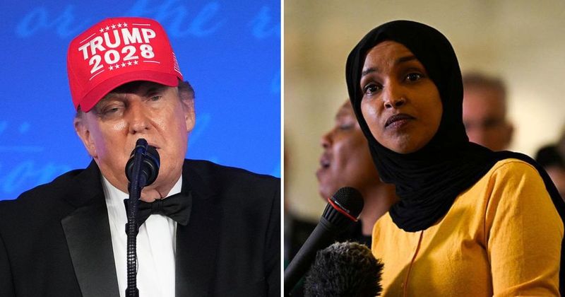 Trump tells Ilhan Omar she ‘ought to get the hell out’ of US during WHCD