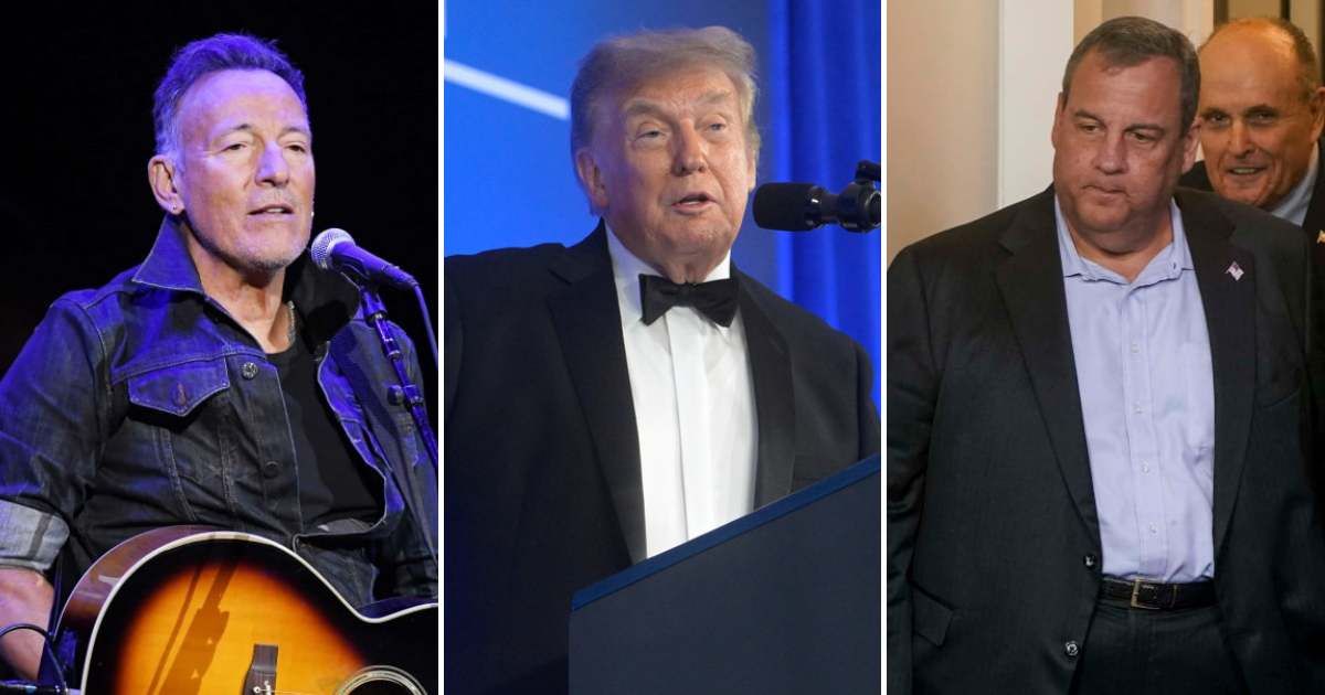 President Donald Trump revived feud with Bruce Springsteen and jokesdabout Chris Christie at WHCD (Getty Images)
