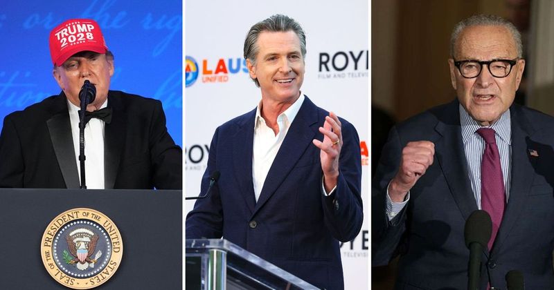 Trump roasts Newsom with 'Newscum' jab, calls Schumer a 'proud Palestinian' in WHCD speech