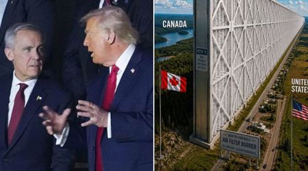 Trump imagines giant air filter between US and Canada in new AI post