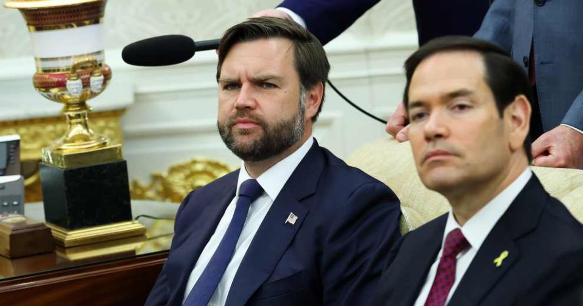 Secretary of State Marco Rubio overtook Vice President JD Vance on a major 2028 prediction market, tightening the race to succeed President Donald Trump (Getty Images)