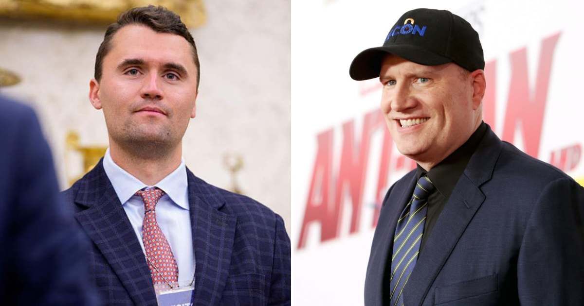 A viral rumor claimed Marvel Studios president Kevin Feige said 'Avengers: Doomsday' would be dedicated to slain activist Charlie Kirk (Getty Images)
