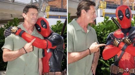 Hugh Jackman reunites with Deadpool during surprise Disneyland Paris encounter