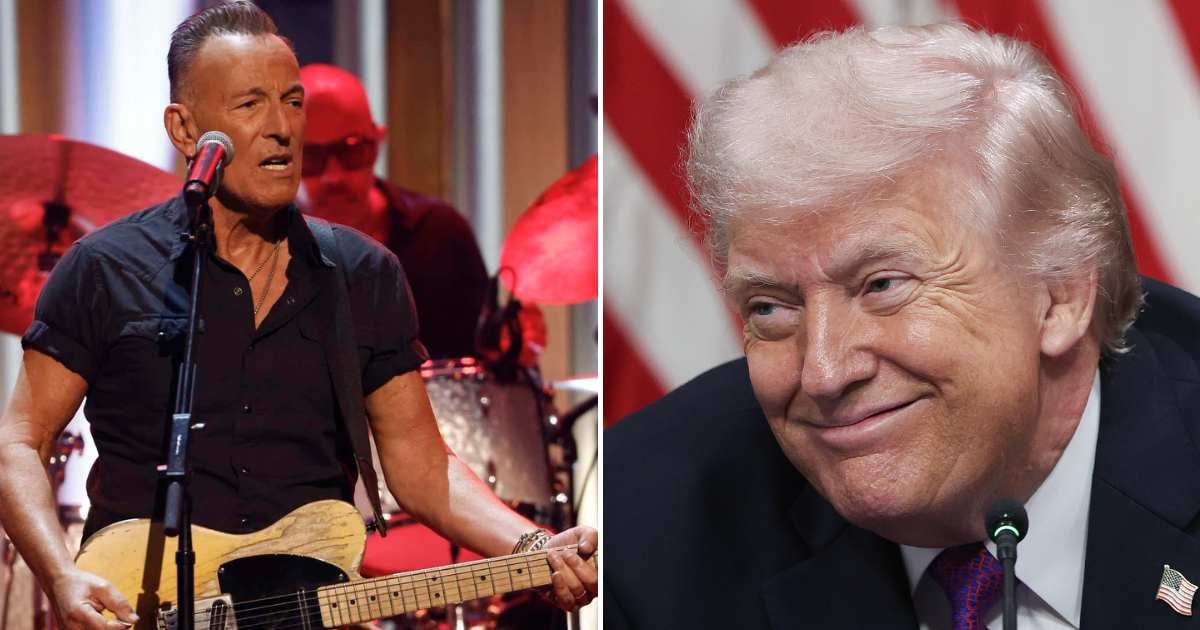 Trump’s hilarious 'Bored in the USA' meme gives Bruce Springsteen feud a brand-new chapter. (Getty Images)