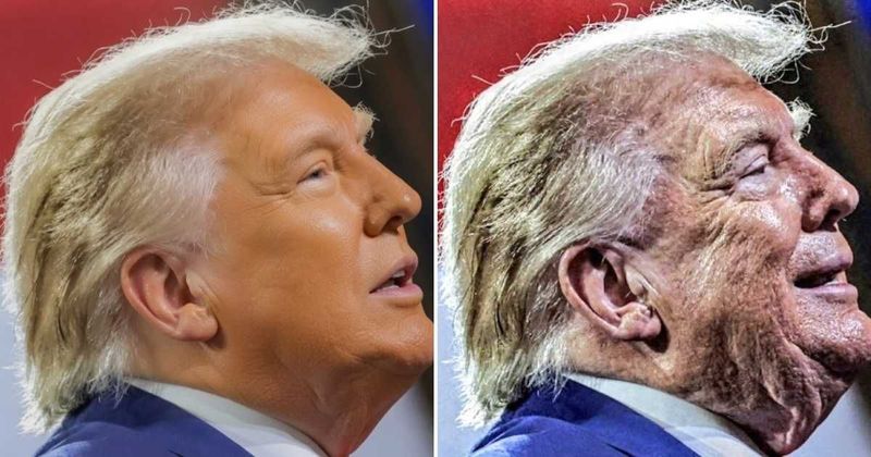 Fact Check: Did the White House edit Trump's photo to hide signs of aging?
