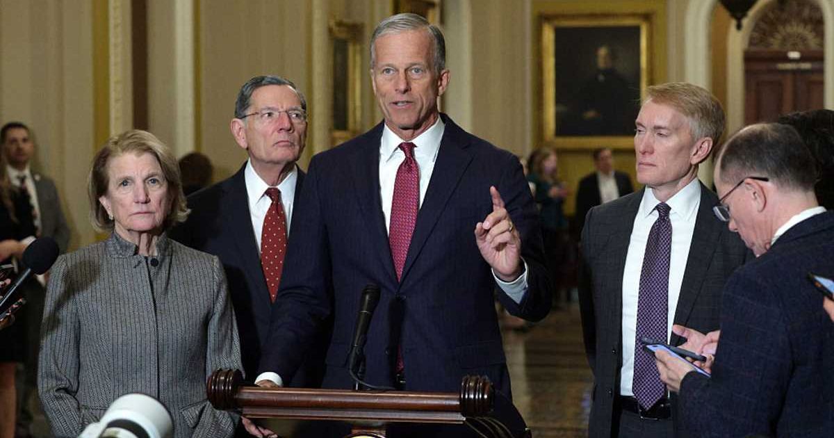 Several Republican senators called on Senate Majority Leader John Thune to keep the chamber in session until the SAVE America Act received a vote (Getty Images)