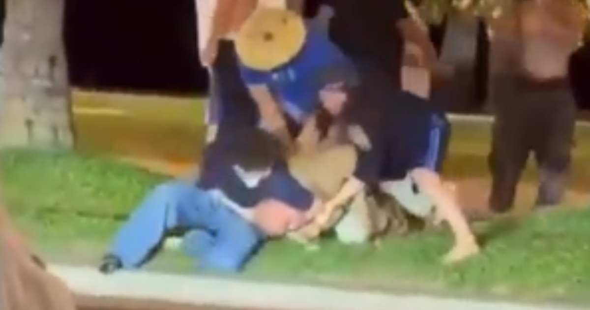 The viral video reportedly shows an ICE agent being attacked in Waikiki  (Getty Images)