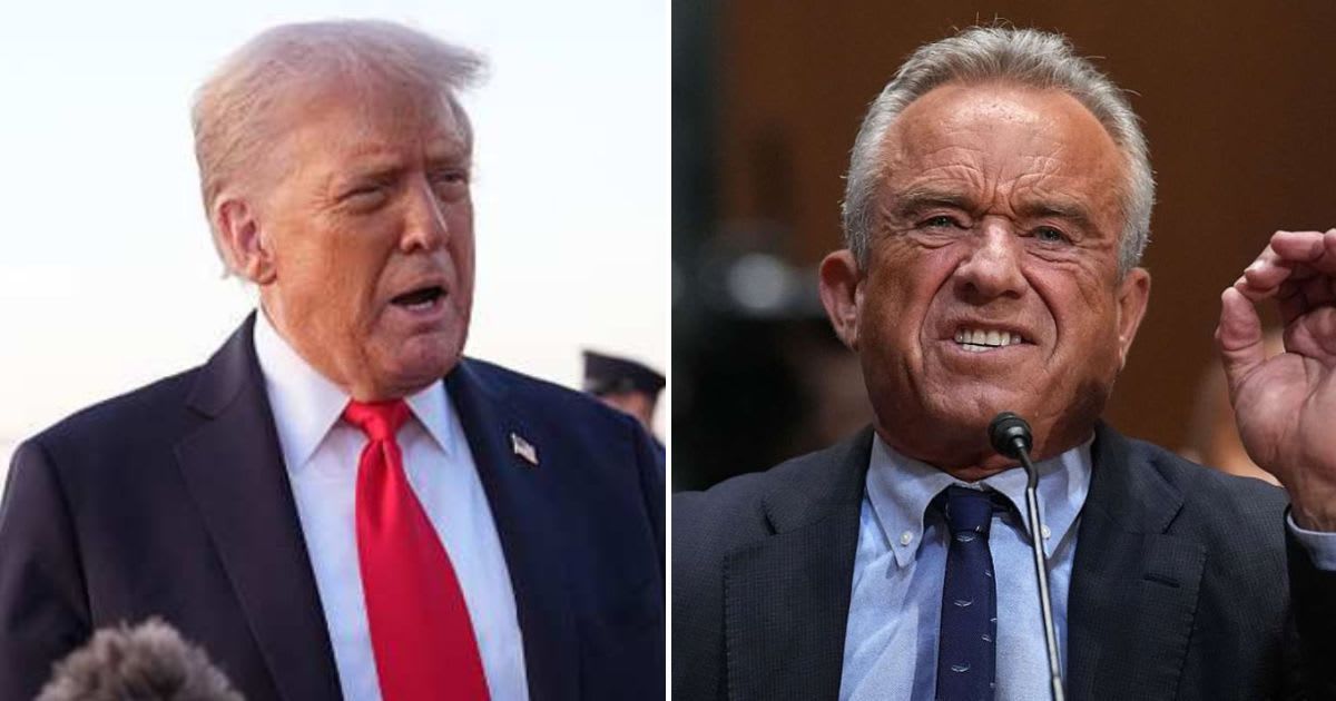 President Trump asked Robert F Kennedy Jr in May why he was not doing more to investigate the alleged connection between vaccines and autism, as per the new report. (Getty Images)