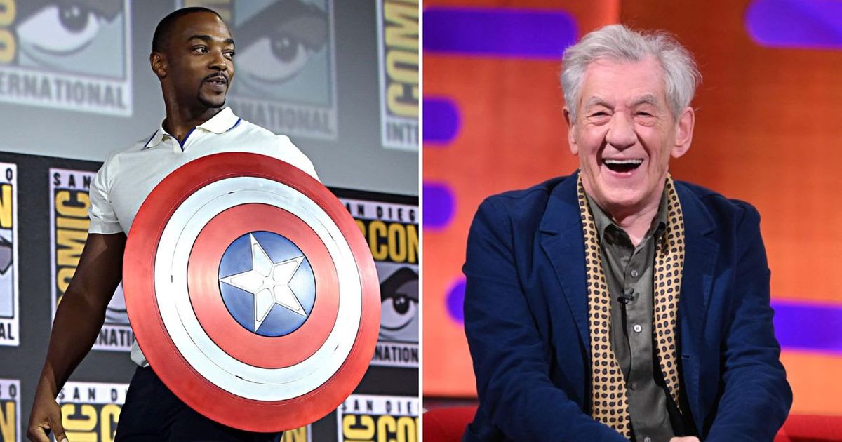 Anthony Mackie recalled Ian McKellen congratulating him after learning he was playing Captain America in 'Avengers: Doomsday' (Getty Images, @Ian McKellen/Facebook)