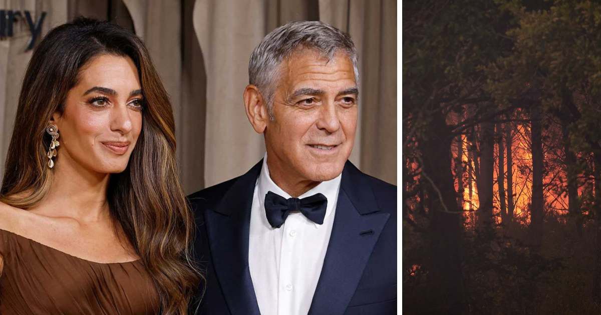 George Clooney and Amal Clooney vowed to help rebuild Brignoles after evacuating, saying they remain committed to their community (Getty Images and Pierre Crom/Getty Images)