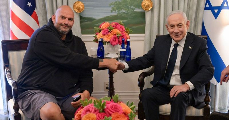 John Fetterman tells Benjamin Netanyahu he's Democrats' 'conscience,' blasts party over Israel