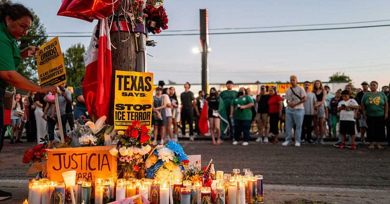 Witness in fatal Houston ICE shooting released from detention, demands justice at memorial