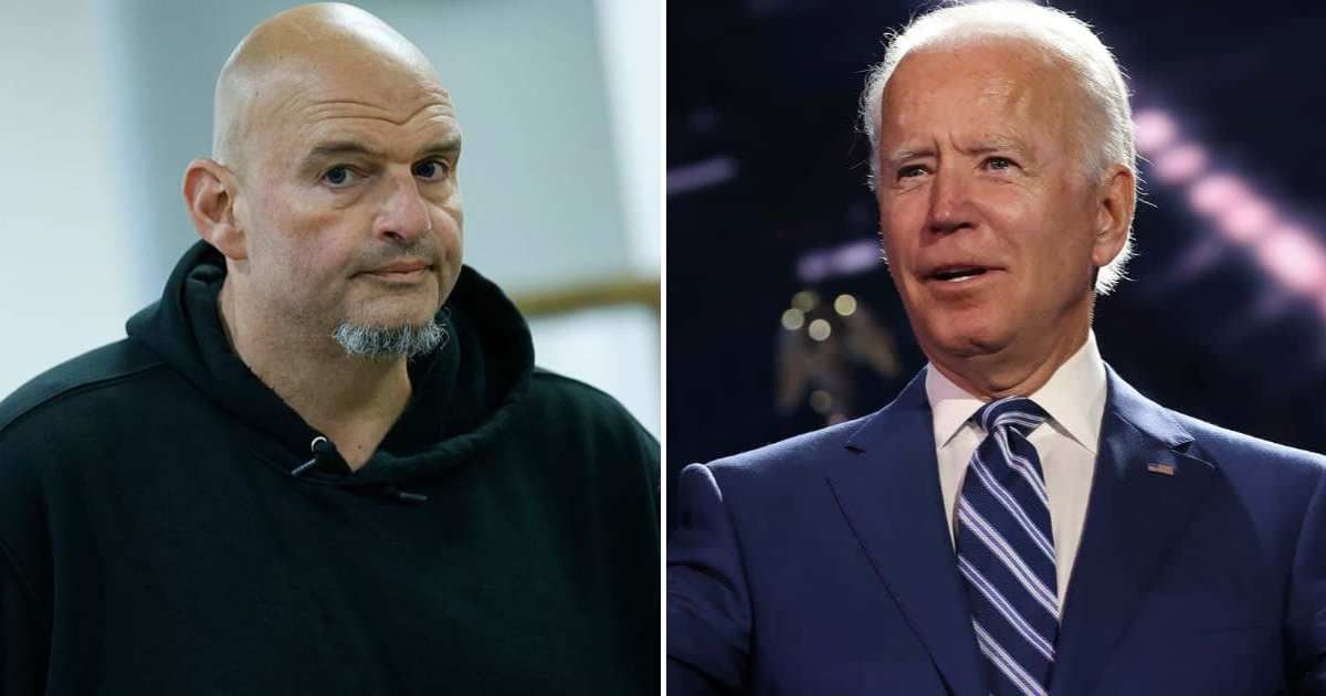 A viral online post claims John Fetterman has said former President Joe Biden used a body double (Getty Images)