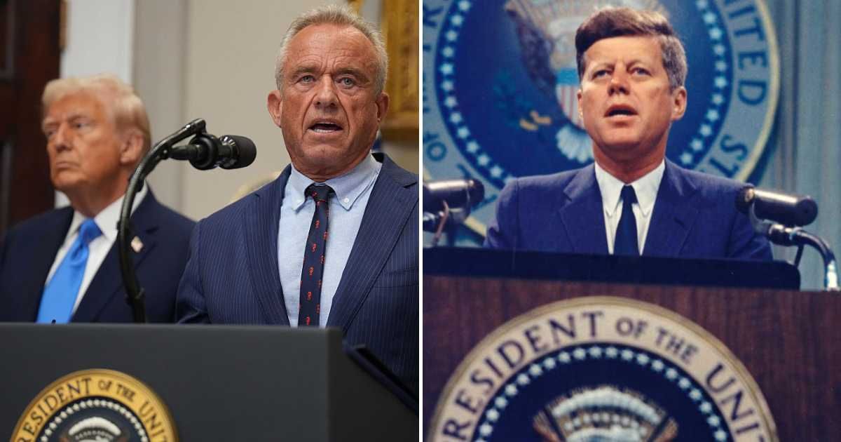 President Donald Trump received praise from Health and Human Services Secretary Robert F Kennedy Jr during the first televised Cabinet meeting at Camp David, where Kennedy compared Trump's openness with the media to that of his late uncle, President John 