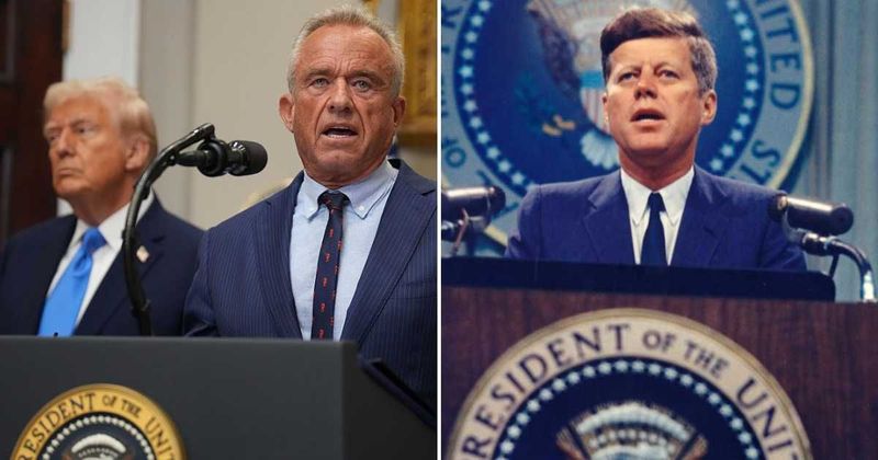 Trump beams as RFK Jr compares his administration's 'transparency' to John F Kennedy's
