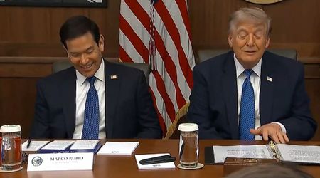 Marco Rubio's 'golf cart' joke leaves Trump and entire Cabinet in stitches at Camp David meeting