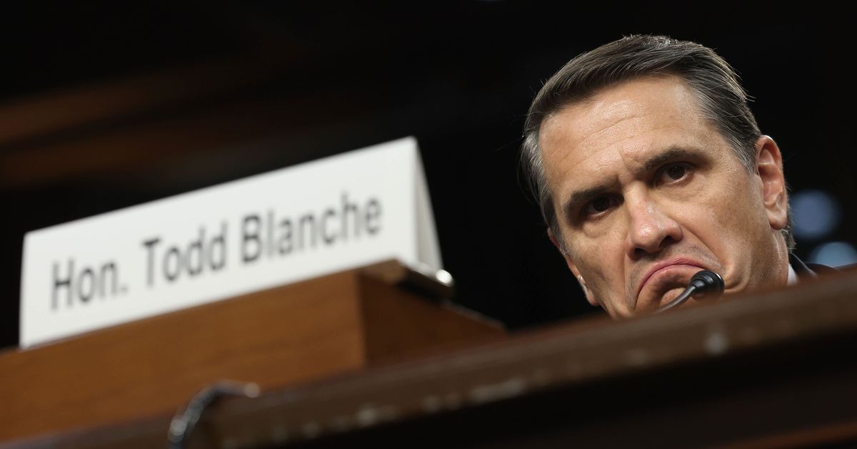 Sen Thom Tillis says Blanche is qualified but argues the White House must first resolve the dispute over the controversial payout fund. (Win McNamee/Getty Images)