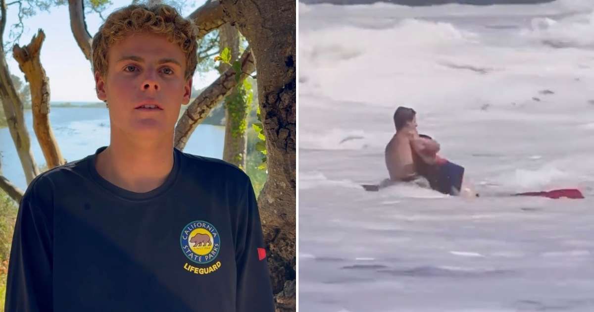 Days after the dramatic July 25 rescue drew widespread attention, Ryder Williams has shared what was going through his mind as he struggled against powerful waves to keep the boy alive (@castateparks/Instagram, @abc7newsbayarea/X)