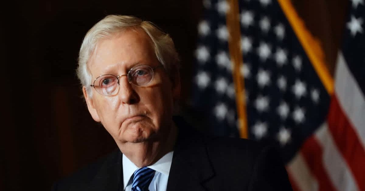 Mitch McConnell’s prolonged absence from public life has sparked renewed scrutiny after his office declined to confirm whether he personally signed a recent letter sent to President Donald Trump or if an autopen was used (Getty Images)