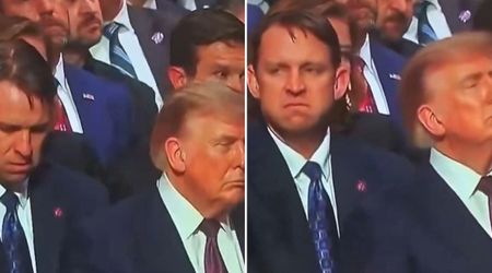 Fact Check: Does the video show an Secret Service agent reacting to a stench from Trump?