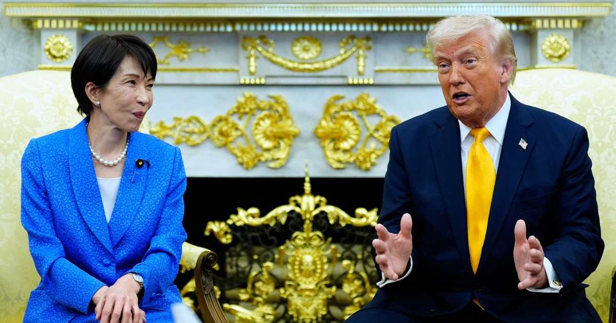 President Donald Trump said supporting Japan's yen would provide financial benefits to the US while reinforcing the alliance (AP Photo/Alex Brandon)