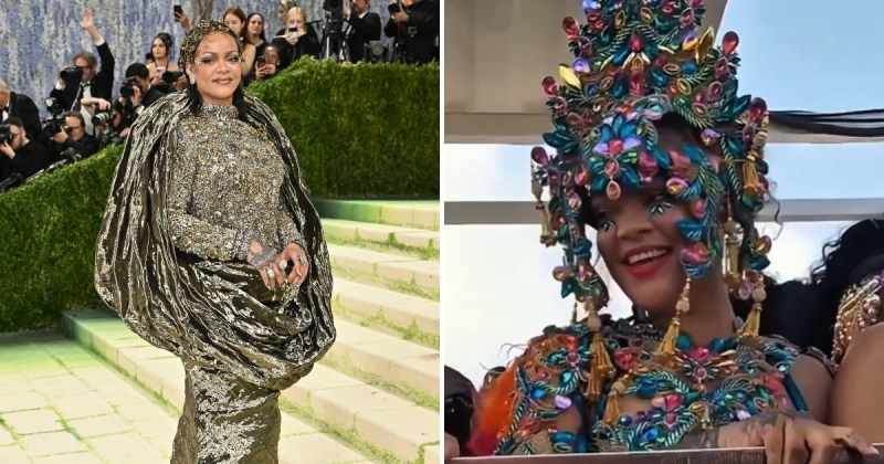 Viral video shows Rihanna enjoying Barbados carnival in nearly unrecognizable jewel-encrusted look