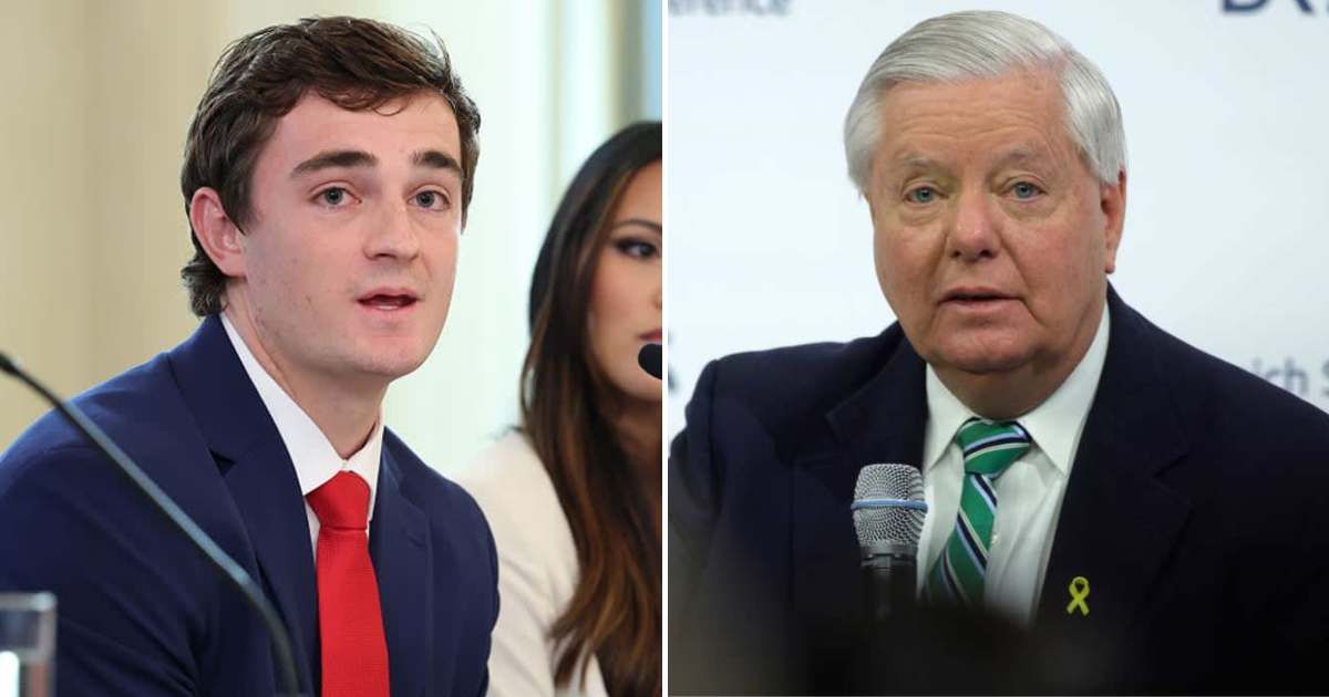 A viral social media post claims Nick Shirley has found that Lindsey Graham’s death is linked to his investigation into the Clinton Foundation (Getty Images)