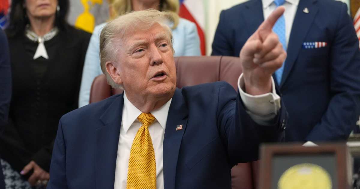 Trump offered a rare reflection on the political downside of delivering too quickly on one of his signature campaign promises. (AP Photo/Alex Brandon)