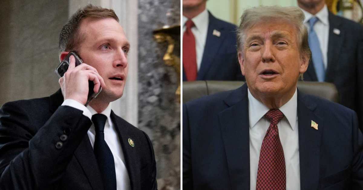 Former Trump White House aide Max Miller had married Emily Moreno in 2022 at Trump’s Bedminster golf club (AP Photo)