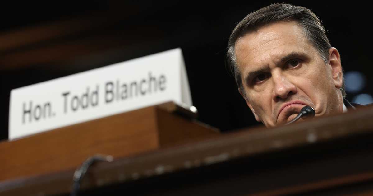 Acting AG Todd Blanche issued a formal order on Sunday, August 2, rescinding plans to create a $1.8 billion fund as part of the settlement of Donald Trump's IRS lawsuit (AP Photo)