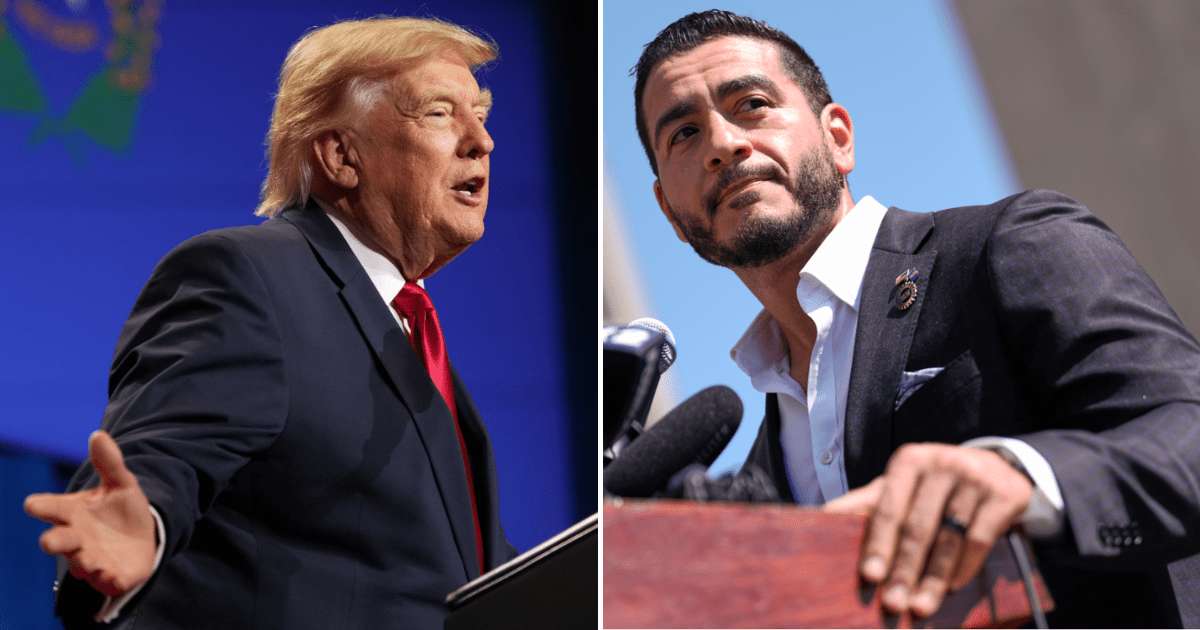 Trump accused Abdul El-Sayed of embracing "communism" and criticized his views on Israel and Jewish safety (AP Photos)